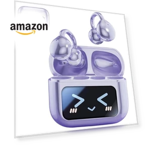 Clip On Ear Headphones with Touch Screen — Over-Ear Headphones, Generic