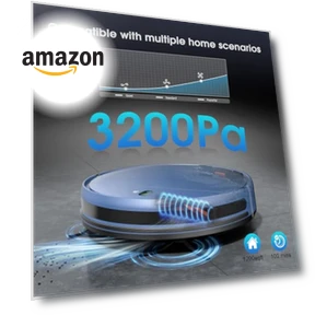 2-in-1 Robotic Vacuum and Mop — Smart Cleaning Robots, SHELIKI
