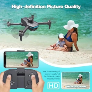 Foldable Drone with 4K Electrically Adjustable Dual Camera — Drone, SUMEAUT