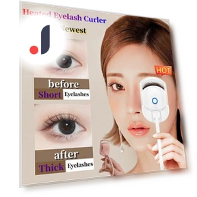 Heated Eyelash Curler with Touch-Sensitive Silicone Pad — Lash Curlers, VIBELY