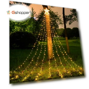 LED pentagram waterfall lights — Outdoor Security & Flood Lighting