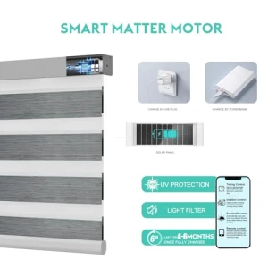 Motorized Zebra Blinds with Remote, BLINDIT