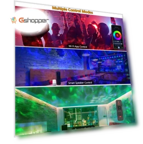 Music BT Speaker Voice Remote Control Star Master Starry Projector 3D Baby Kids Night Light — Night Lights