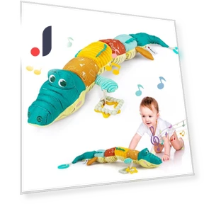 Musical Crocodile Plush Toy — Bath Time Fun, Bai Fen Bai Toys