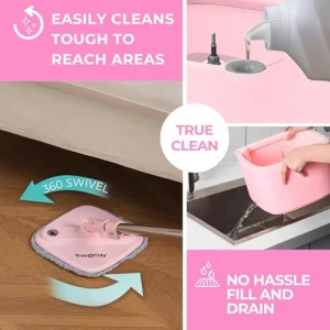 Smart Floor Mop with Separate Compartments, True & Tidy