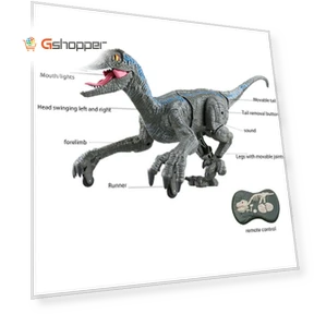 Velociraptor Dinosaur Jurassic Dinobot Toy — Remote Control Cars, RC Raptors