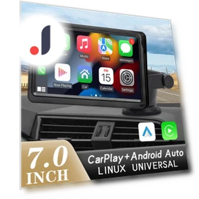 7-inch Wireless Carplay and Android Auto Car Radio Multimedia Video Player Portable Touch Screen — Stereo Receivers, Meiteai-All