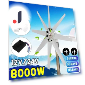 8000W Wind Turbine Generator with Charge Controller — Power Inverters, Sea Global