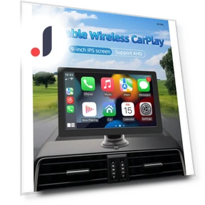 9-inch Smart Display with Wireless CarPlay and Android Auto — Stereo Receivers, Reakosound