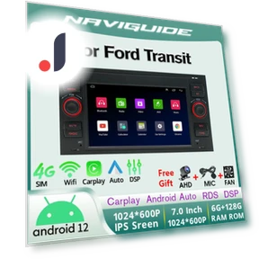 Car Radio with Carplay Android Auto — Stereo Receivers, NAVIGUIDE Car Life