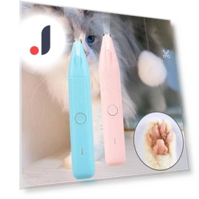 Dog Paw Trimmer with LED Light — Hair Clippers