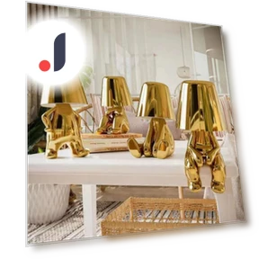 Gold Bedside Lamp with USB Touch Dimming — Lamps & Shades, Cosy Homes