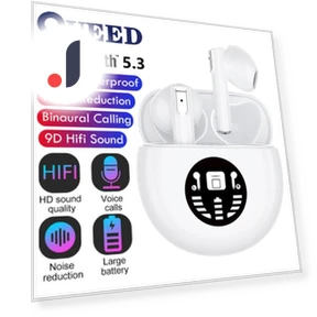 High-Power Bluetooth Earbuds — In-Ear Headphones, QUEED