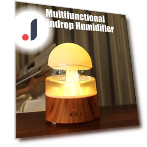 Humidifier with Rain Cloud, Water Dropper, White Noise, Essential Oil Diffuser — Air Moisturizers, TOMTOP JMS