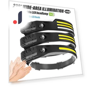 Inductive Headlamp COB LED — Flashlights, Jumaocun-Fashions
