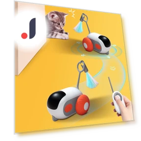 Interactive Smart Toy Car for Pets — Interactive Animal Companions, Young Time