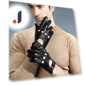 Leather Touchscreen Gloves for Motorcycle Riding and Driving — Gloves