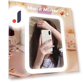LED Makeup Mirror with Touch Screen — Compact & Travel, Makeup Kits
