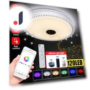 Modern RGB LED Ceiling Light — Overhead Lighting, iHome Global