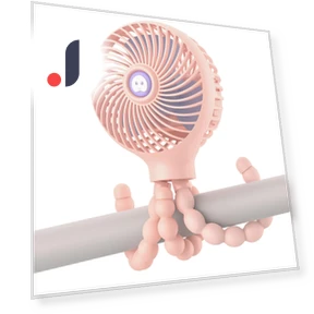 Portable Clip Fan with 3000mAh Capacity — Portable Cooling Solutions, Bai Fen Bai Electronic