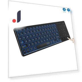 Rechargeable Wireless Keyboard with Backlight and Touchpad — Keyboard Cases, SeenDa