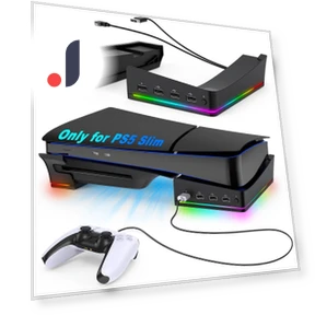 RGB Horizontal Console Stand with 14 Lighting Modes and 4 USB Hubs — Mounts & Stands, FourAll