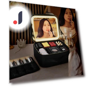 Smart LED Cosmetic Bag with Mirror — Cosmetic Cases, Makeup Kits