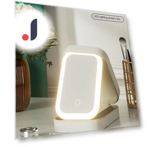 Smart LED Cosmetic Case with Mirror Lighting — Cosmetic Cases, Makeup Kits