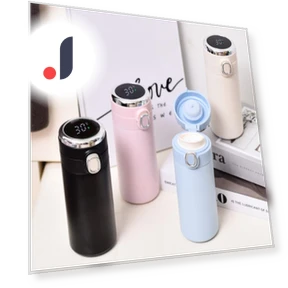 Smart Temperature Display Stainless Steel Thermos Cup — Beverage Warmers, Yiran Furniture