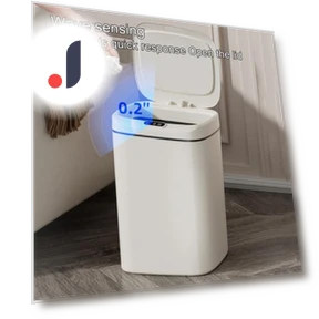 Smart Trash Can with Lid — Waste Baskets, pengpengfang