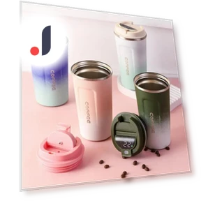 Smart Travel Thermos Mug with Temperature Display — Beverage Warmers, Cosy Homes