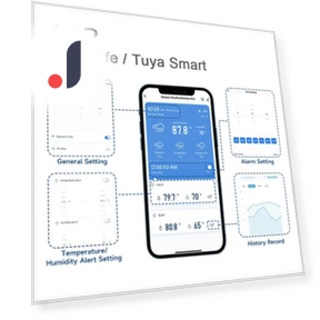 Smart Weather Station Watch — Barometers, Tuya