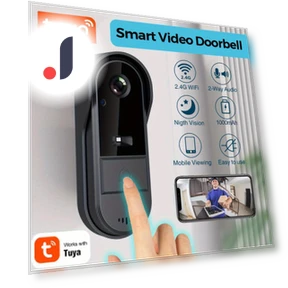 Smart Wireless Doorbell with Camera — Smart Home Security, Living style