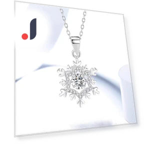 Snowflake Smart Necklace — Smart Jewelry, Lucky Star Jewelry
