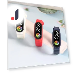 Touch Control Digital Display Wrist Watch — Wearable Accessories, Glaring watch
