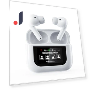 True Wireless Earbuds with Touch Screen and Charging Case — In-Ear Headphones, Andoer