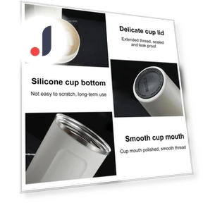 Vacuum Insulated Cup with Smart Temperature Display — Beverage Warmers, Listing stainless utensil