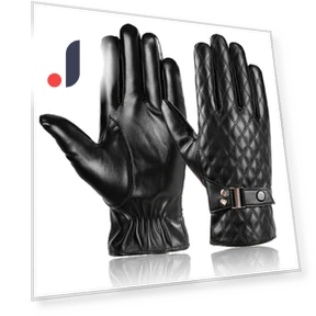 Winter Fleece-Lined Leather Touchscreen Gloves with Mittens — Gloves, LAPA