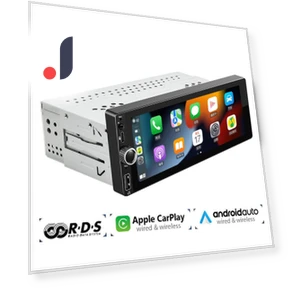 1 Din CarPlay Android-Auto Touchscreen Multimedia MP5 Player Bluetooth Handsfree 6.86 Audio System Head Unit — Stereo Receivers, Tulan market