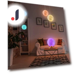 3D Moon Lamp Night Light — Night Lights, Navya Handicraft