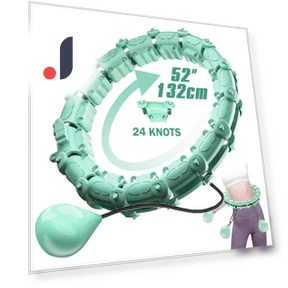 Adjustable Smart Fitness Hoop — Fitness & Activity Monitors, Two light chasing boys