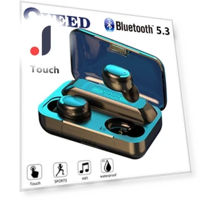 Bluetooth Headset with Touch Screen and Digital Display — Audio Gear, QUEED
