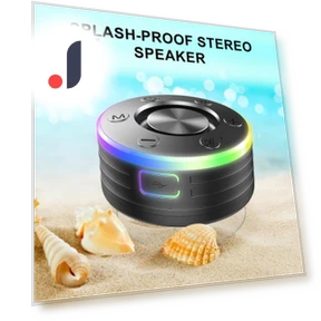 Bluetooth Speaker with RGB LED Lighting — Portable Audio, Enjoy Smart Home