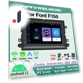 Car Radio with Wireless Carplay Android Auto — Stereo Receivers, NAVIGUIDE Car Life