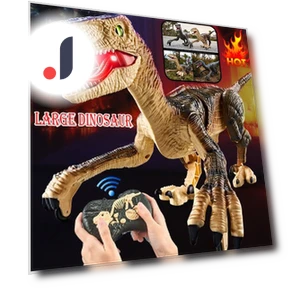 Electric Remote Control Velociraptor Dinosaur Toy — Interactive Figures & Robots, SDS001