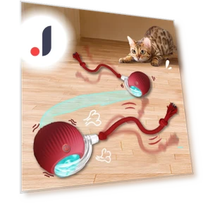 Interactive Cat Toy Ball — Cat Playthings, JUN JUN