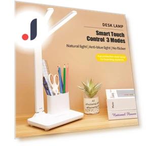 LED Desk Lamp with Dual Head and Holder — Study & Desk Lighting, Levi market
