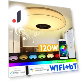Modern RGB LED Ceiling Light — Overhead Lighting, Crown Global