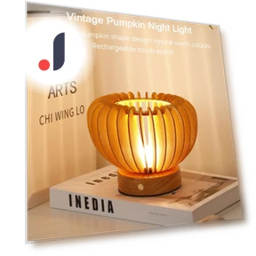 Retro LED Pumpkin Table Lamp — Creative Lighting Solutions, Binchi Lighting Appliances