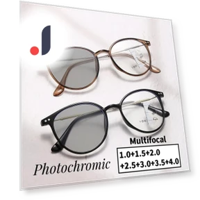 Round Smart Photochromic Reading Glasses — Smart Glasses, NAPAGE Global Glasses